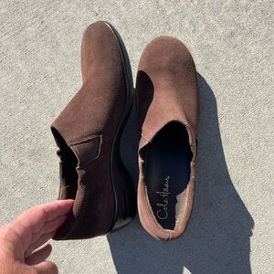 Cole Haan Brown Suede Slip On Loafers Women’s Size 9AA Waterproof